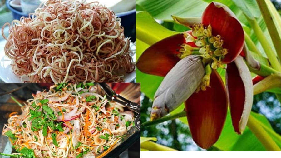 Hoa chuối có thể chế biến thành nhiều món ăn ngon