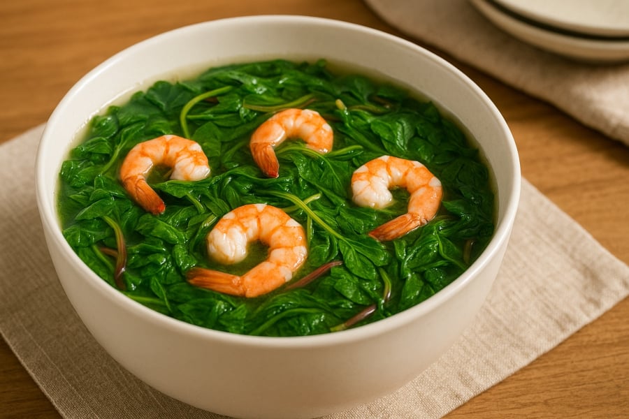 Canh rau dền – món ăn dân dã giúp gan hoạt động khỏe mạnh mỗi ngày.