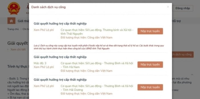 Để tiết kiệm thời gian, người lao động nghỉ việc muốn hưởng trợ cấp thất nghiệp có thể nộp hồ sơ trực tuyến qua Cổng dịch vụ công.