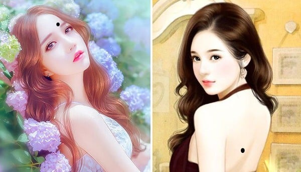 4 nốt ruồi may mắn