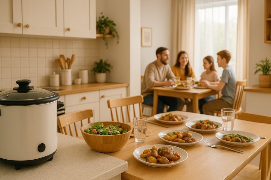 Bếp ấm và có người giữ lửa là biểu hiện phong thuỷ tốt, tượng trưng cho sự thịnh vượng và gắn kết gia đình.