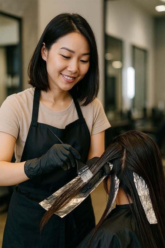 Các sản phẩm làm tóc như thuốc nhuộm, thuốc ép hay uốn tóc chứa nhiều hóa chất độc hại.