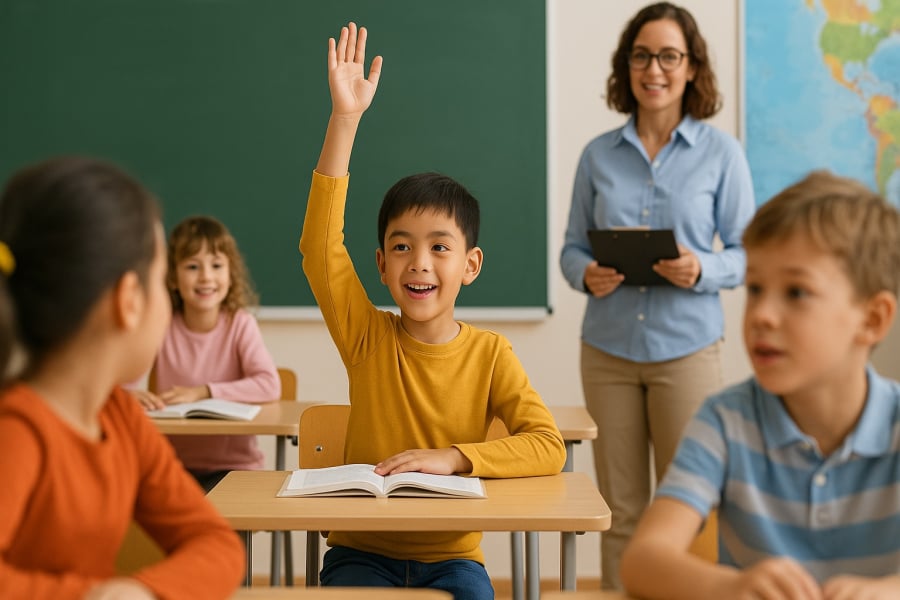 Trẻ lớn tuổi hơn trong lớp – thường sinh vào tháng 9, 10 – được cho là có lợi thế ban đầu về nhận thức và sự tự tin khi nhập học.