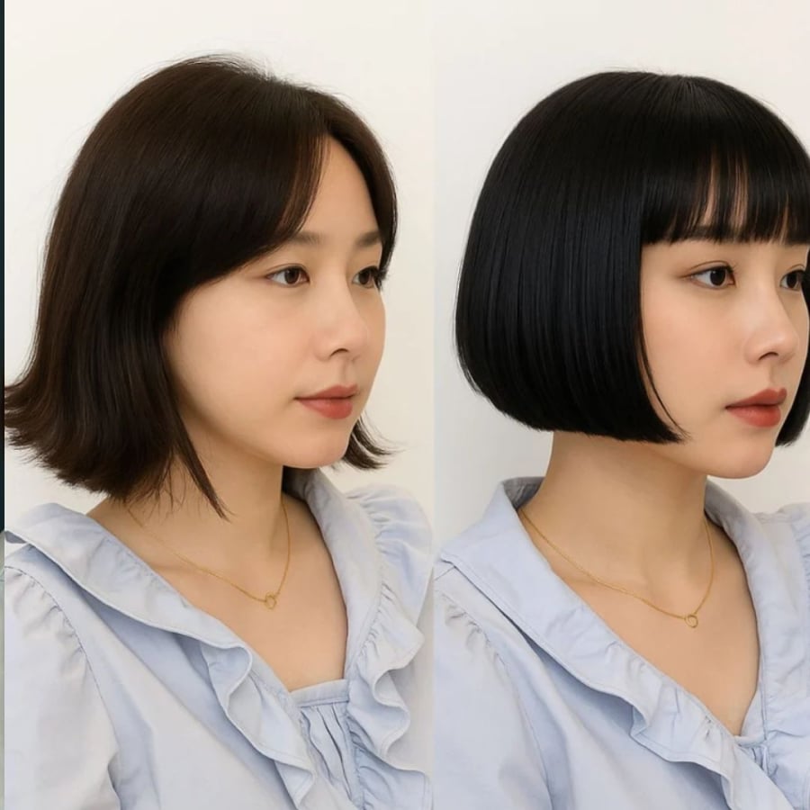 Tóc vểnh ra ngoài trông thiếu chỉn chu