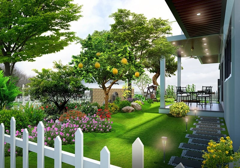 Có cây trong sân – Giàu sinh khí, sống an hòa với trời đất