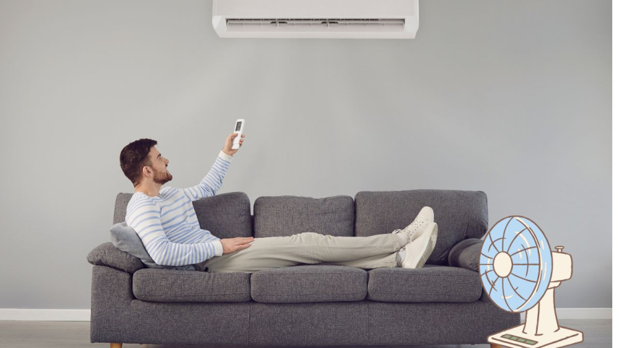 Kết hợp điều hòa và quạt sẽ mang hiệu quả tối ưu hơn