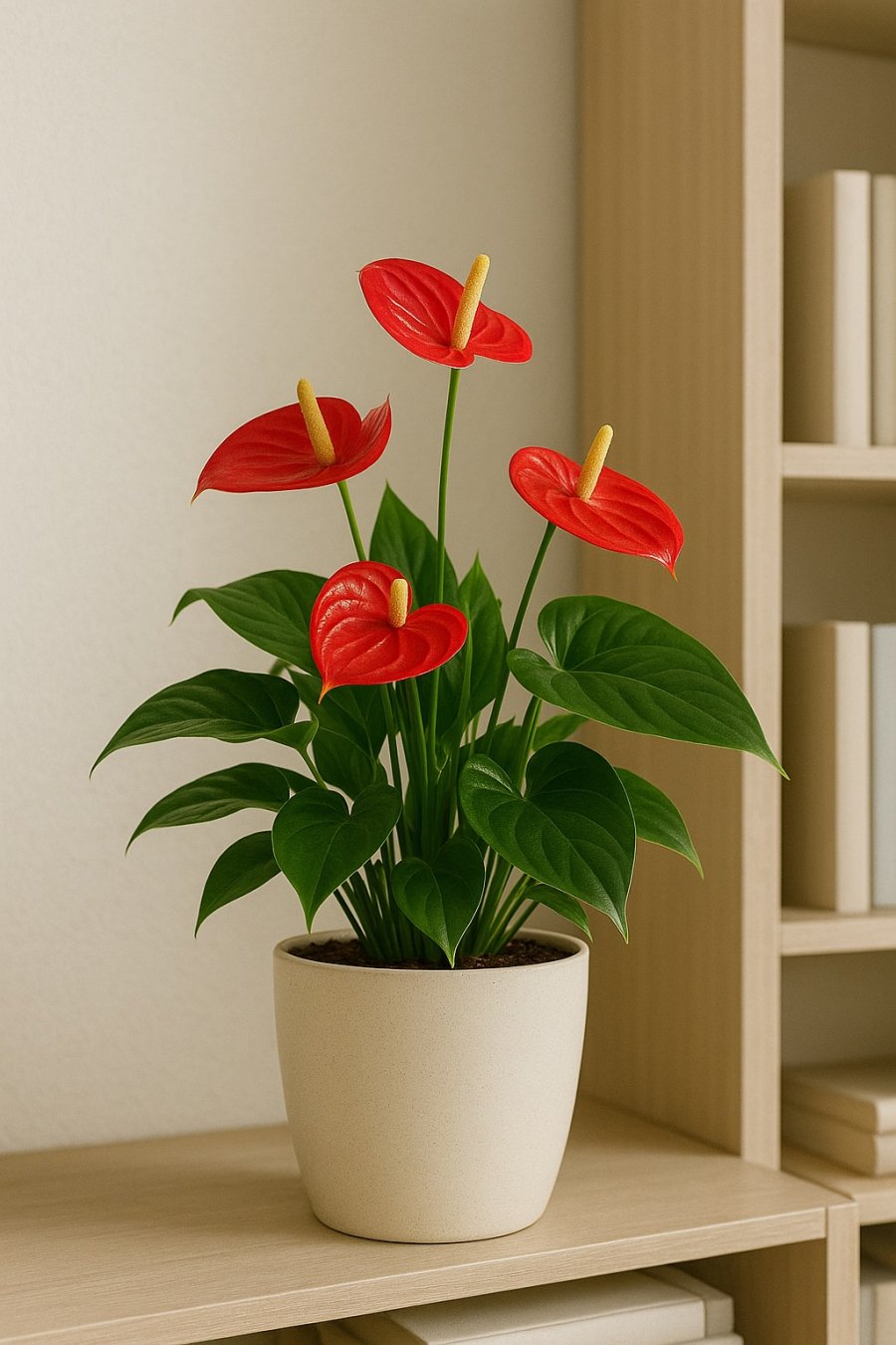 Hồng môn – biểu tượng may mắn, tình yêu và sự đam mê cho người mệnh Hỏa.