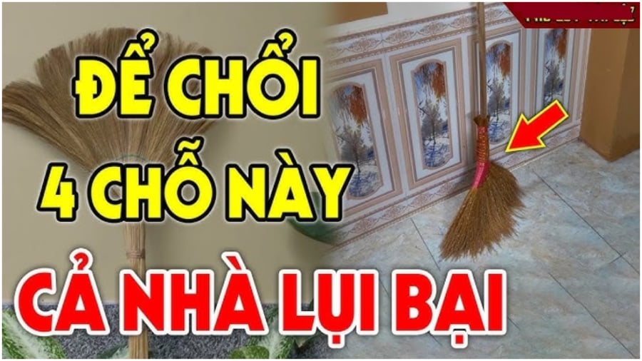 Đặt chổi vị trí này tán lộc