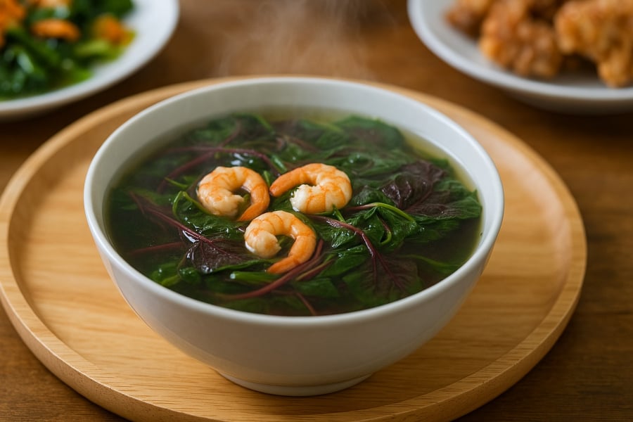 Món canh rau dền thơm ngon, dễ nấu, giúp bổ máu, giảm mỡ máu và làm đẹp da.