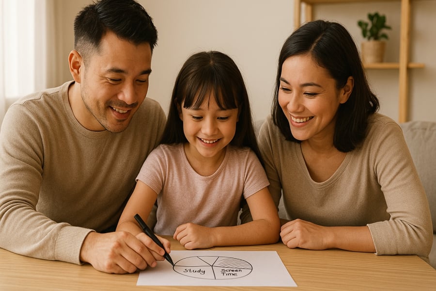 Cùng con lập kế hoạch học và chơi – cách kỷ luật tích cực hiệu quả thời 4.0.