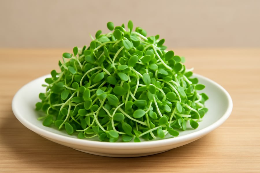 Rau mầm tưởng sạch nhưng có thể chứa vi khuẩn nếu ăn sống mà không xử lý kỹ.