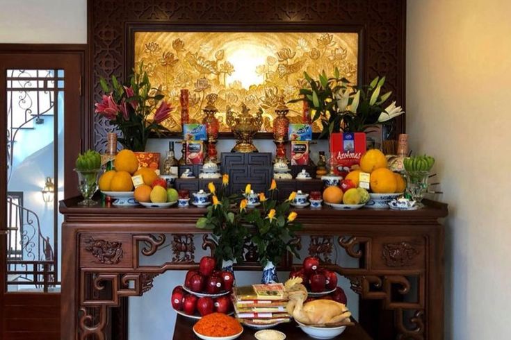 Ban thờ ấm áp