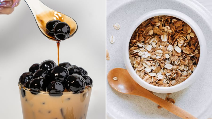 Trân châu, yến mạch ăn liền là những thực phẩm chứa nhiều tinh bột.