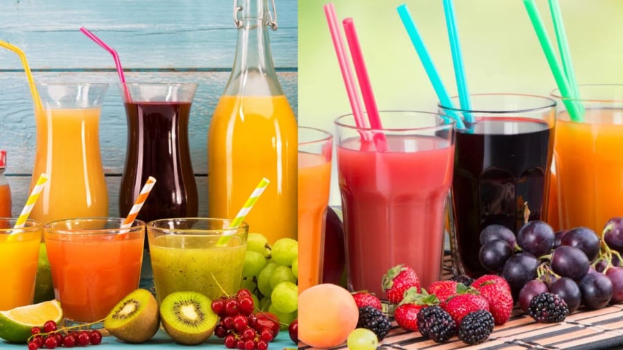 Nước hoa quả không được khuyến cáo để giải nhiệt bù nước
