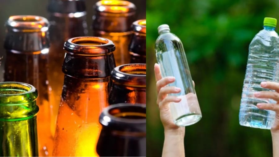Vi nhựa trong chai thủy tinh gây bất ngờ