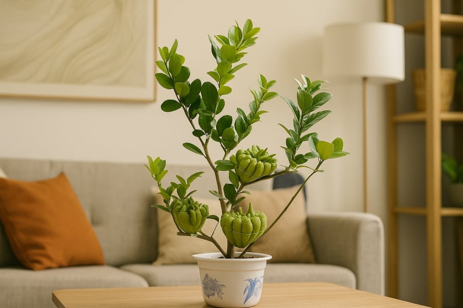 Không chỉ có hương thơm dễ chịu, Phật thủ còn rất được chuộng trong trưng bày và thờ cúng