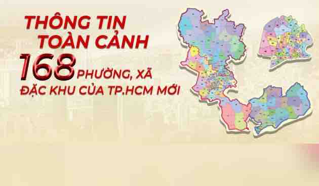 Hướng dẫn tra cứu nhanh 168 phường, xã TP.HCM sau khi sáp nhập.