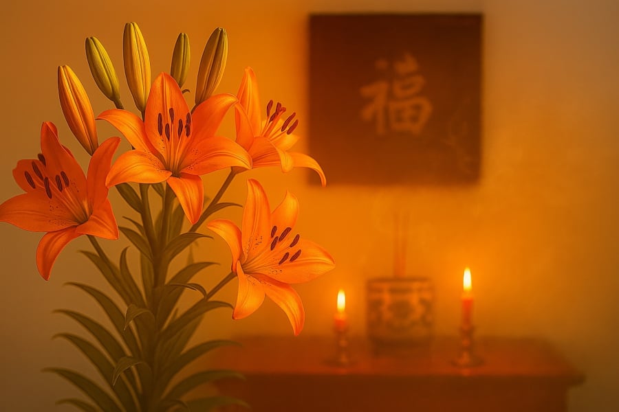 Hoa ly – dù đẹp nhưng nên tránh bày trên bàn thờ vì có thể mang đến ý nghĩa chia ly, mất lộc.