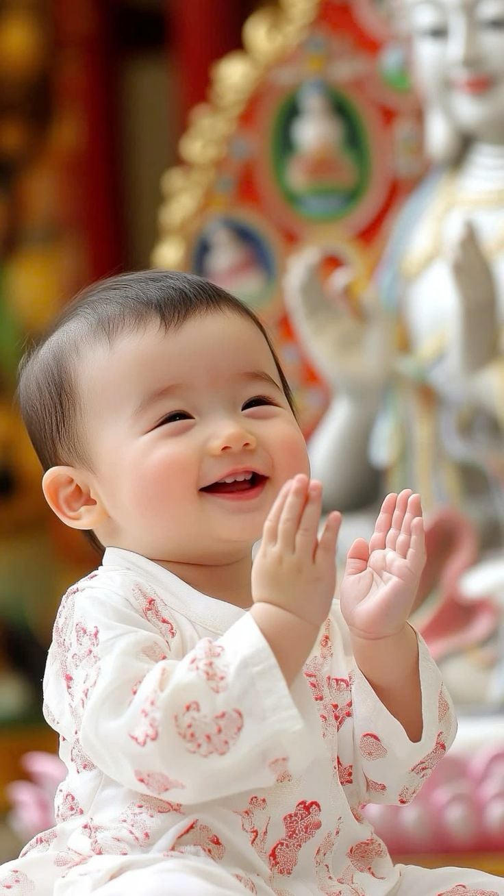 Trẻ vui vẻ hay cười mang lại hạnh phúc trong gia đình