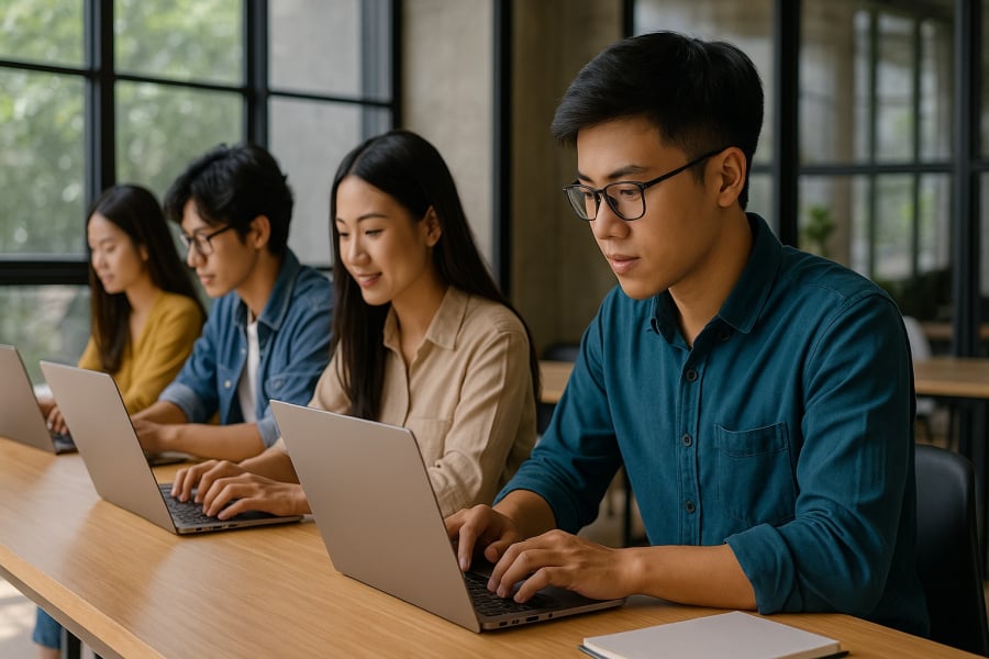 Sinh viên ngành công nghệ thông tin được săn đón bởi thị trường lao động rộng mở và mức lương hấp dẫn.