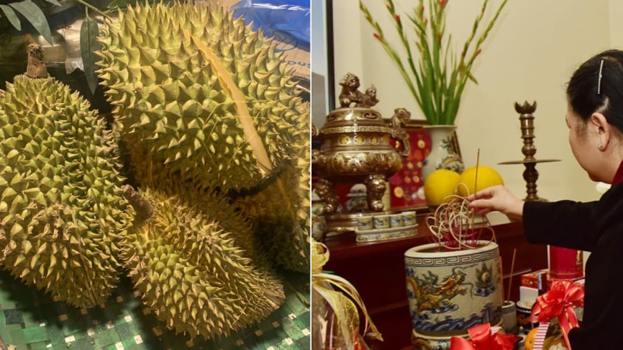 Các loại quả có gai, mùi nồng như sầu riêng, mít là thứ không nên đặt lên bàn thờ.