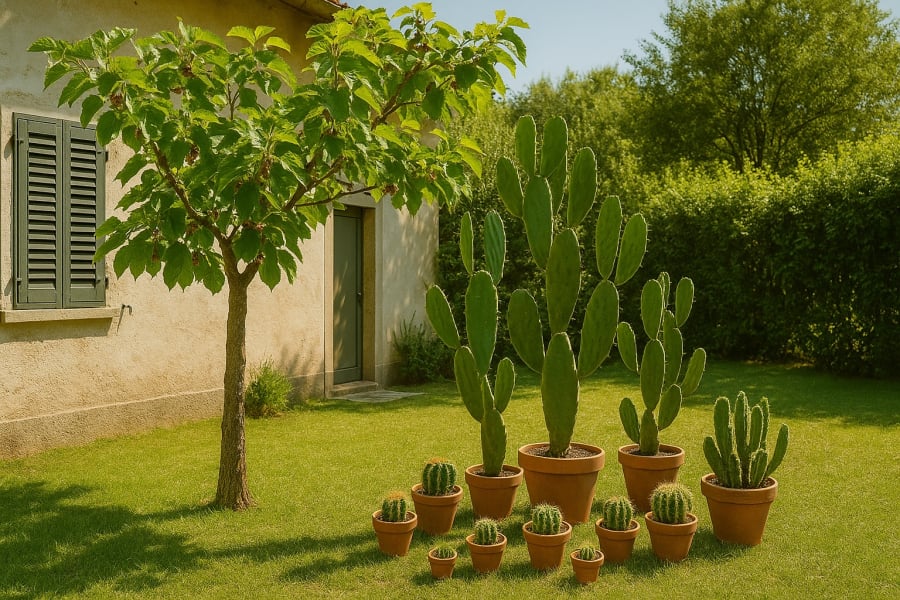 Chuyển cây ra sau nhà giúp tạo thế phong thủy vững vàng, bảo vệ vận khí.