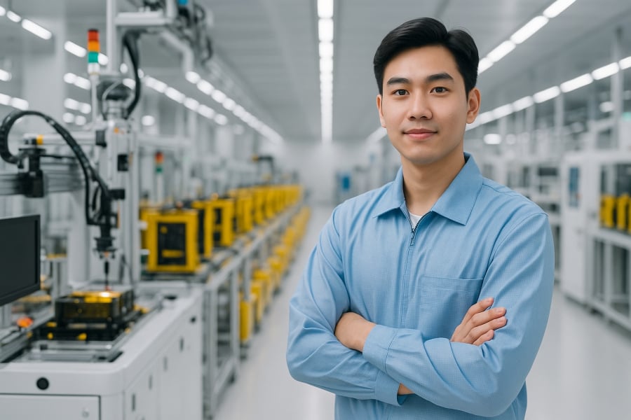 Kỹ sư ngành bán dẫn làm việc trong môi trường công nghệ cao với thu nhập lên tới 100 triệu/tháng.