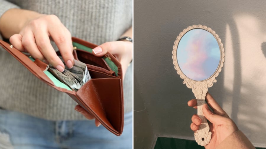 Ví tiền, gương là những món đồ được cho là không thích hợp để cho người khác mượn.