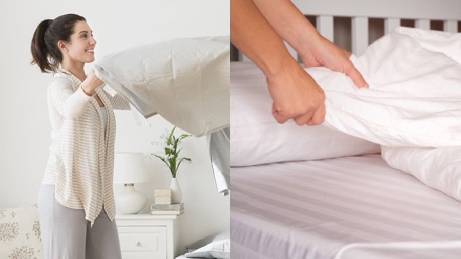 Gấp chăn màn ngay khi ngủ dậy chưa hẳn đã là việc tốt.