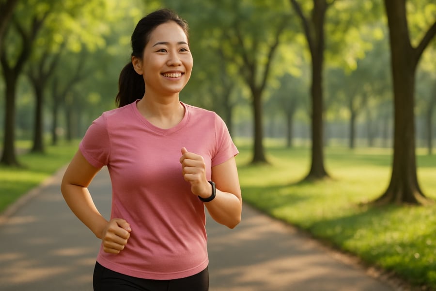 Chạy bộ 10 phút mỗi ngày – bí quyết đơn giản giúp phụ nữ hiện đại duy trì sức khỏe tim mạch, ngăn ngừa đột quỵ.