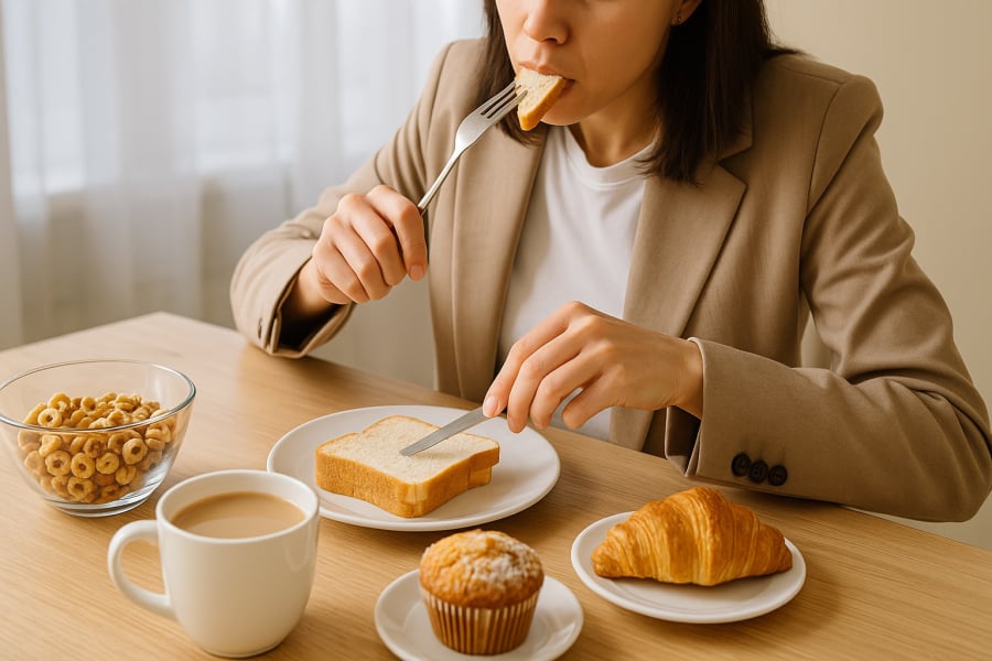 Những món ăn sáng quen thuộc tưởng lành mạnh, nhưng tiềm ẩn nguy cơ gây tiểu đường, béo phì và rối loạn tiêu hóa nếu ăn thường xuyên.