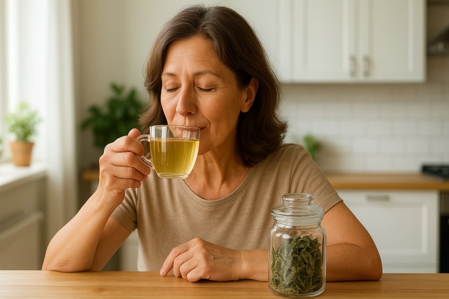 Một ly trà bạc hà mỗi ngày – thói quen nhỏ, lợi ích lớn cho sức khỏe tim mạch và nội tiết.