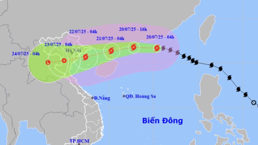 Bão số 3 tăng tốc hướng vào vịnh Bắc Bộ
