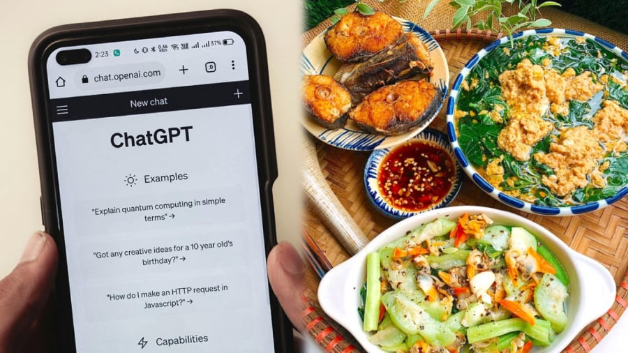 Bạn có thể dùng ChatGPT để lập thực đơn ăn uống cho gia đình.