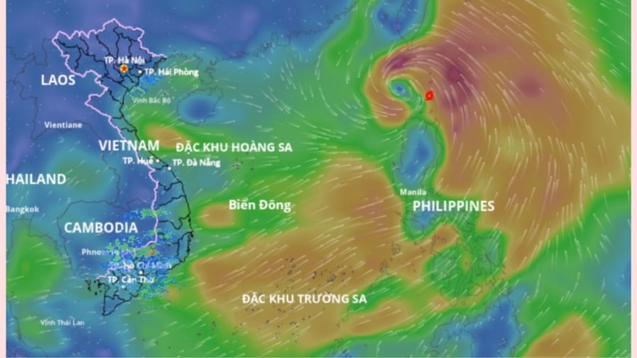 Bão Wipha tiếp tục ảnh hưởng gây mưa dông