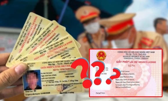 Giấy phép lái xe phù hợp với loại xe đang điều khiển.
