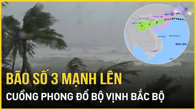 Bão số 3 rất mạnh, di chuyển nhanh phạm vi, cường độ ảnh hưởng rất rộng và nguy hiểm.