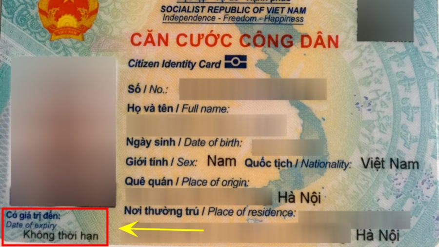 1 đối tượng duy nhất được cấp thẻ Căn cước công dân không thời hạn, là ai?
