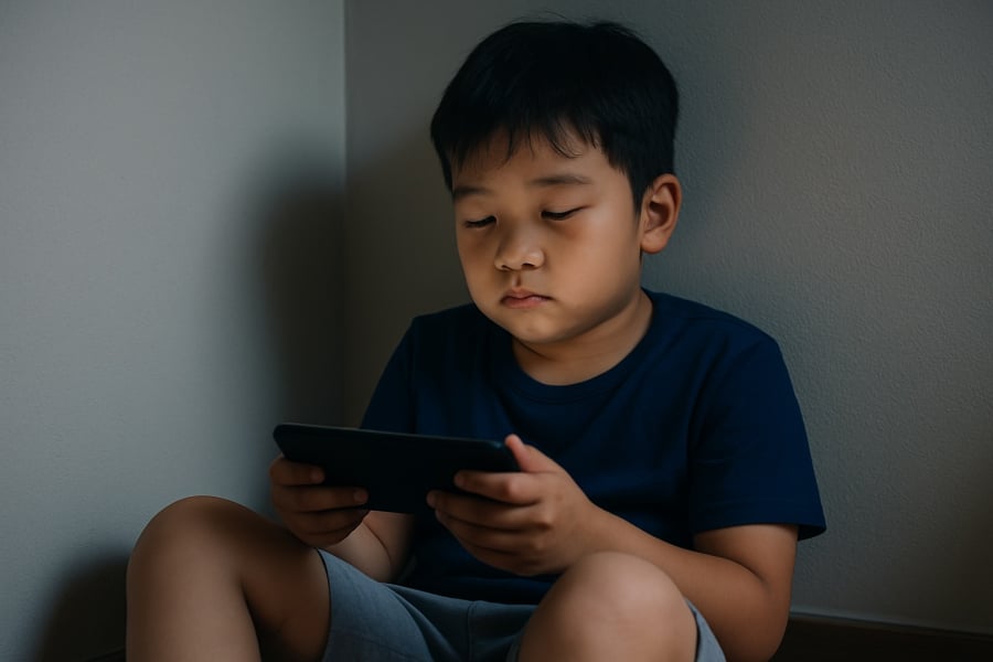 Lạm dụng điện thoại quá mức khiến trẻ thu mình, thiếu năng lượng và khó kết nối với thế giới xung quanh.