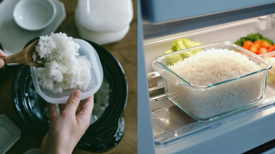 Bạn có thể bảo quản cơm nguội trong ngăn mát tủ lạnh trong khoảng 3-5 ngày.