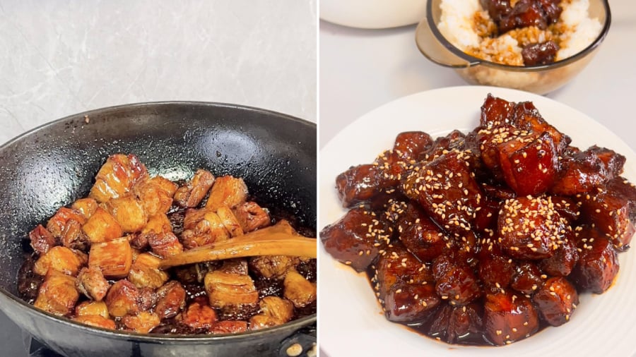 Khi kho thịt, bạn cần thắng đường để tạo nước màu, giúp thịt có màu sắc đẹp mắt.