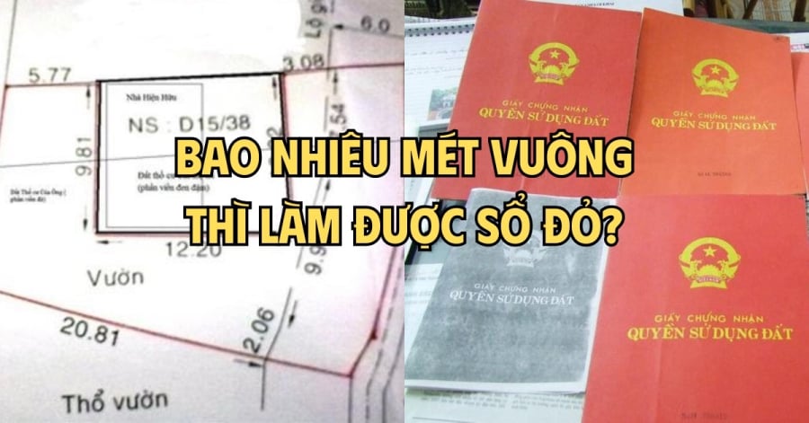 Đất thổ cư bao nhiêu mét vuông thì được tách Sổ đỏ?