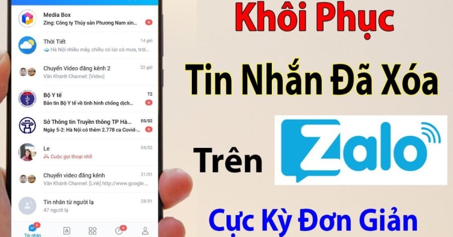 Ấn nút này chỉ 1 phút khôi phục toàn bộ tin nhắn đã xoá trên Zalo