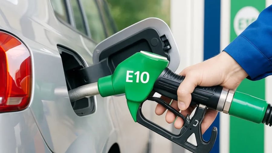 Xăng E10 là xăng khoáng đã trộn với Ethanol