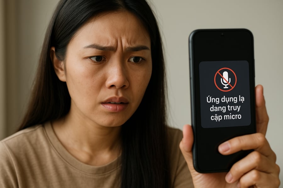 Cảnh báo ứng dụng lạ truy cập quyền riêng tư – dấu hiệu không nên xem nhẹ.