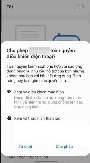 Điều đáng lo ngại là những ứng dụng chứa mã độc này thường yêu cầu người dùng cấp quyền “Toàn quyền kiểm soát” (Full Control) khi cài đặt trên thiết bị Android.