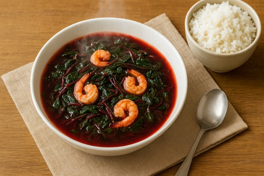 Canh rau dền – món ăn mát lành, giàu canxi, hỗ trợ tăng chiều cao tự nhiên cho trẻ vào mùa hè.