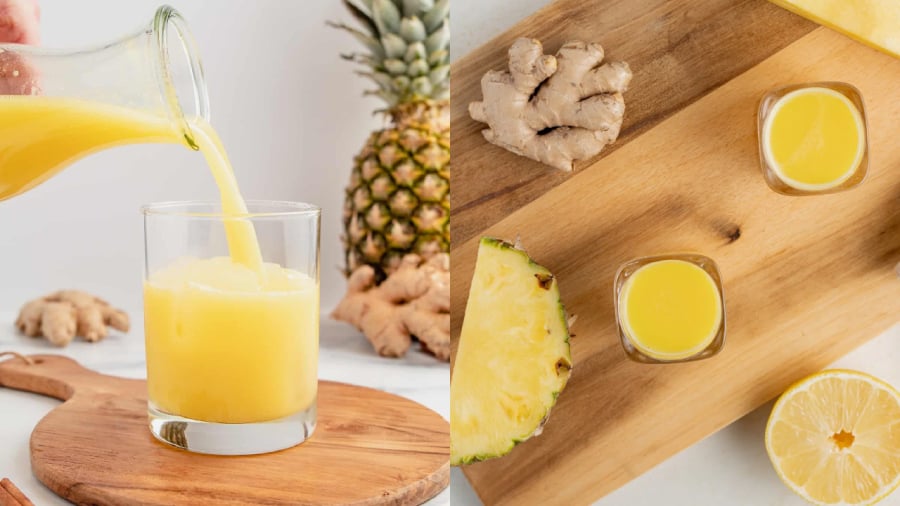 Nước ép gừng dứa mang lại nhiều lợi ích cho cơ thể.