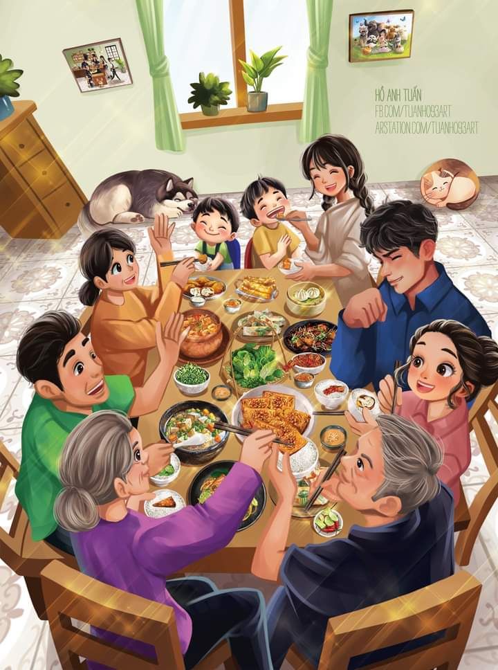 Gia đình hòa thuận vui vẻ, vận khí đang lên
