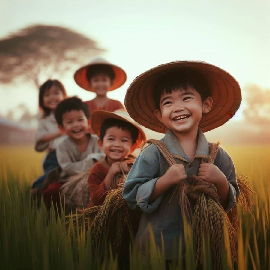 Trẻ vui khỏe báo hiệu gia đình hưng thịnh